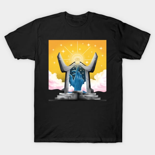 The Gate to Infinity - Psychedelic, Urban Style T-Shirt by SpaceMonkeyLover